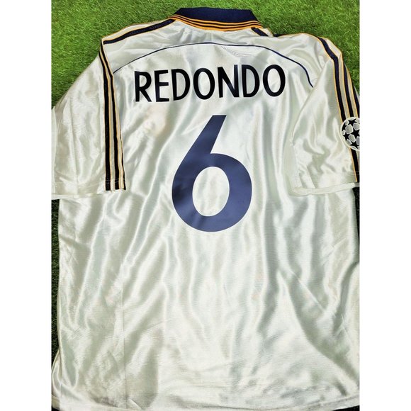 Redondo Real Madrid 1998 1999 INTERCONTINENTAL FINAL Soccer Jersey Shirt XL - Picture 1 of 8